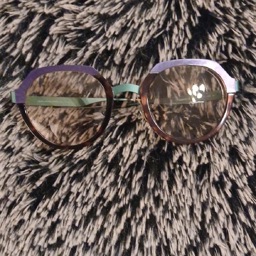 Chic Purple and Green Glasses Accessories